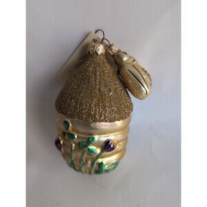 Patricia Breen Clover Hive & Bee Glittered Wings Spring Christmas Ornament Vtg